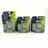 Kenner Star Wars Boba Fett Deluxe trio of Action Figures, sealed on cards, variations. Excellent.