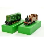 Model Railway H0 00 issues comprising Triang duo of Tank / diesel Locomotives. Have been well