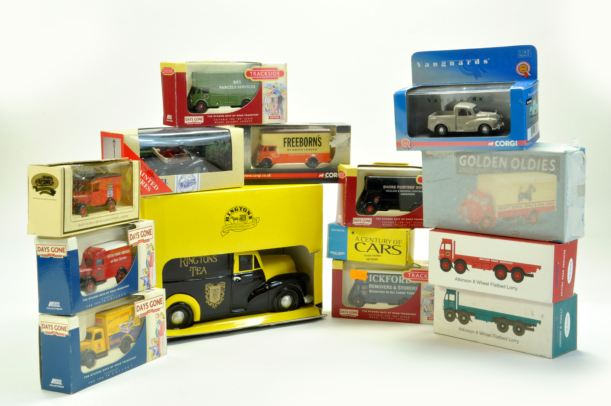 A misc diecast group comprising boxes issues including Corgi, Lledo, Oxford, Atlas and others.