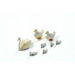 Britains group of swans (no. 622), ducks (no. 533) and cygnets. Superb examples are ex-shop stock