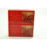 Britains figure sets x 2 comprising Queen Victoria Presenting Scots Guards with the State Colour