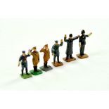 A group of metal Civillian and Military H0 00 scale figures. Display brightly, hence generally