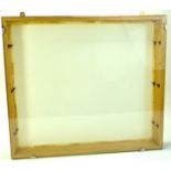 A large glass fronted display cabinet. Complete with shelves.  Enhanced Condition Reports: We are