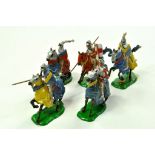 Britains (re-cast) Knights of Agincourt Series of metal figures. Impressive group displays