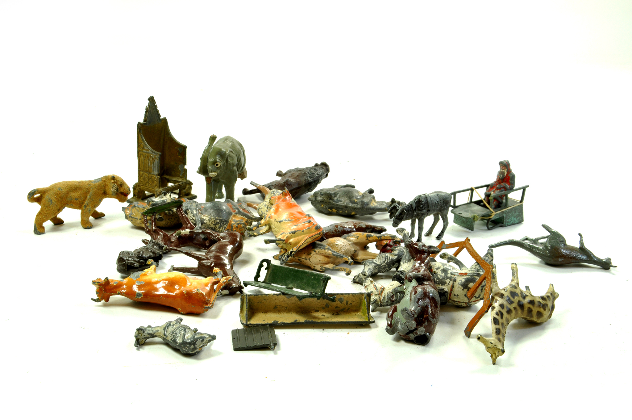 Metal animal figures. Spares Repair Only! Enhanced Condition Reports: We are more than happy to