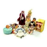 An interesting lot of vintage dolls, various makers, types and materials. Enhanced Condition