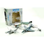 Model Aircraft issues comprising 1/48 Franklin Mint Spitfire (outer box only) plus other issues.
