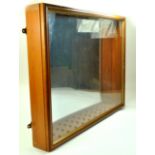Large Wooden Glass Display Cabinet with shelves.  Enhanced Condition Reports: We are more than happy