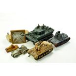 A group of military vehicles plus an interesting Victoria Cross Puzzle Game (original and very