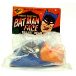 Scarce Bendy Toys Original Batman Face Puppet. Excellent with original header card and bag.