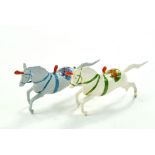 Britains Circus Liberty Horses. Generally excellent examples, little or no paint wear. Little or