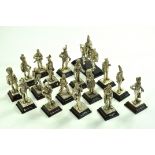 A group of heavy pewter figures, military theme. Enhanced Condition Reports: We are more than
