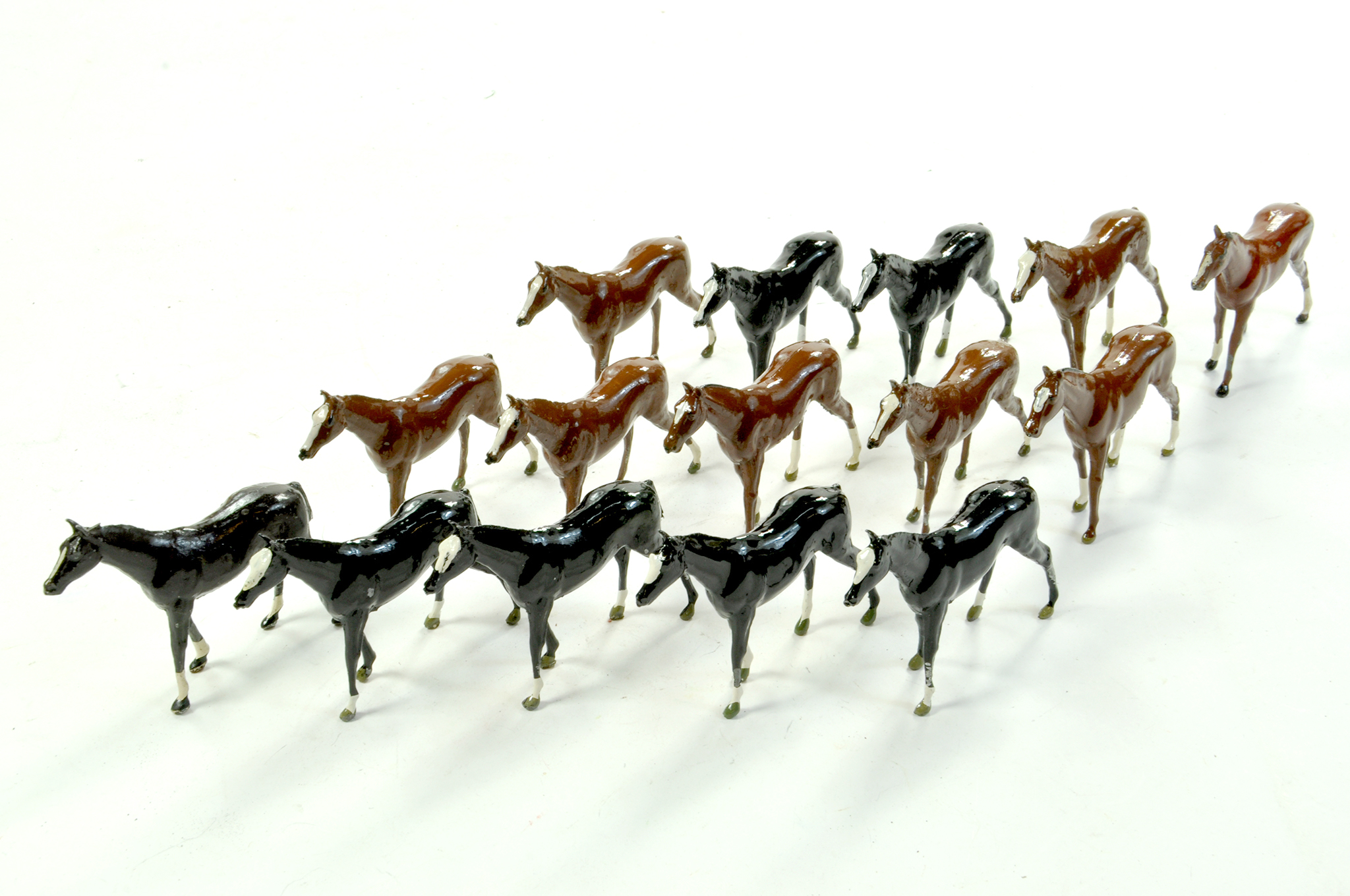Britains Cob horses. No. 550. Superb examples are ex-shop stock hence little or no paint wear,