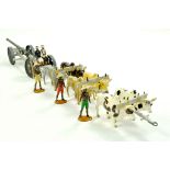 Trophy Miniatures - An impressive arrangement of white metal miniature figures comprising Gun Team