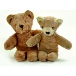 Duo of vintage bears . Some age wear but still display well. Likely British Made. Enhanced Condition