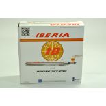 Model Aircraft Issue comprising 1/200 issue, Inflight Boeing 727-200 in the livery of IB. Tail-fin