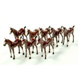 Britains young horses. No. 602. Superb examples are ex-shop stock hence little or no paint wear,