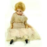 Antique 22” Doll. Late 1800's? No markings, but possibly German Kestner because of the painted