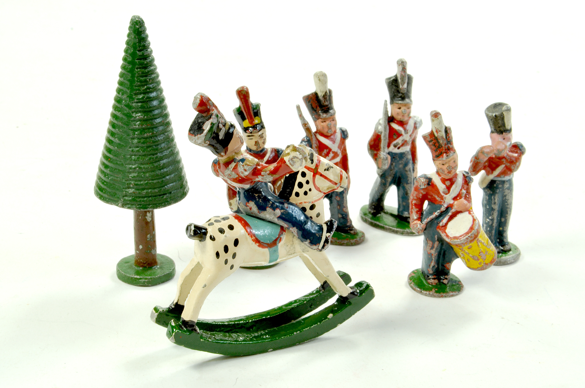 A group of what looks to be Wend-al soldier figures, Christmas theme. Generally good, some notable