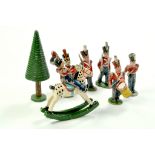 A group of what looks to be Wend-al soldier figures, Christmas theme. Generally good, some notable
