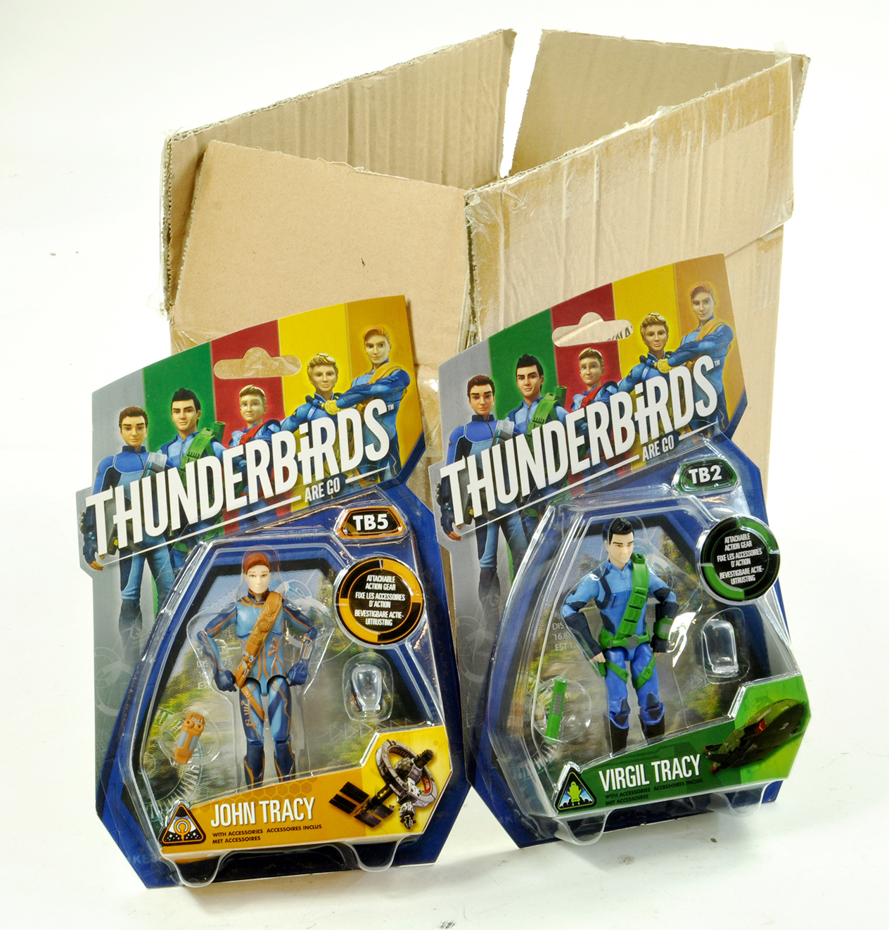 Complete Trade Carton of Carded Thunderbird Figures. As New. Ex Shop. Enhanced Condition Reports: We