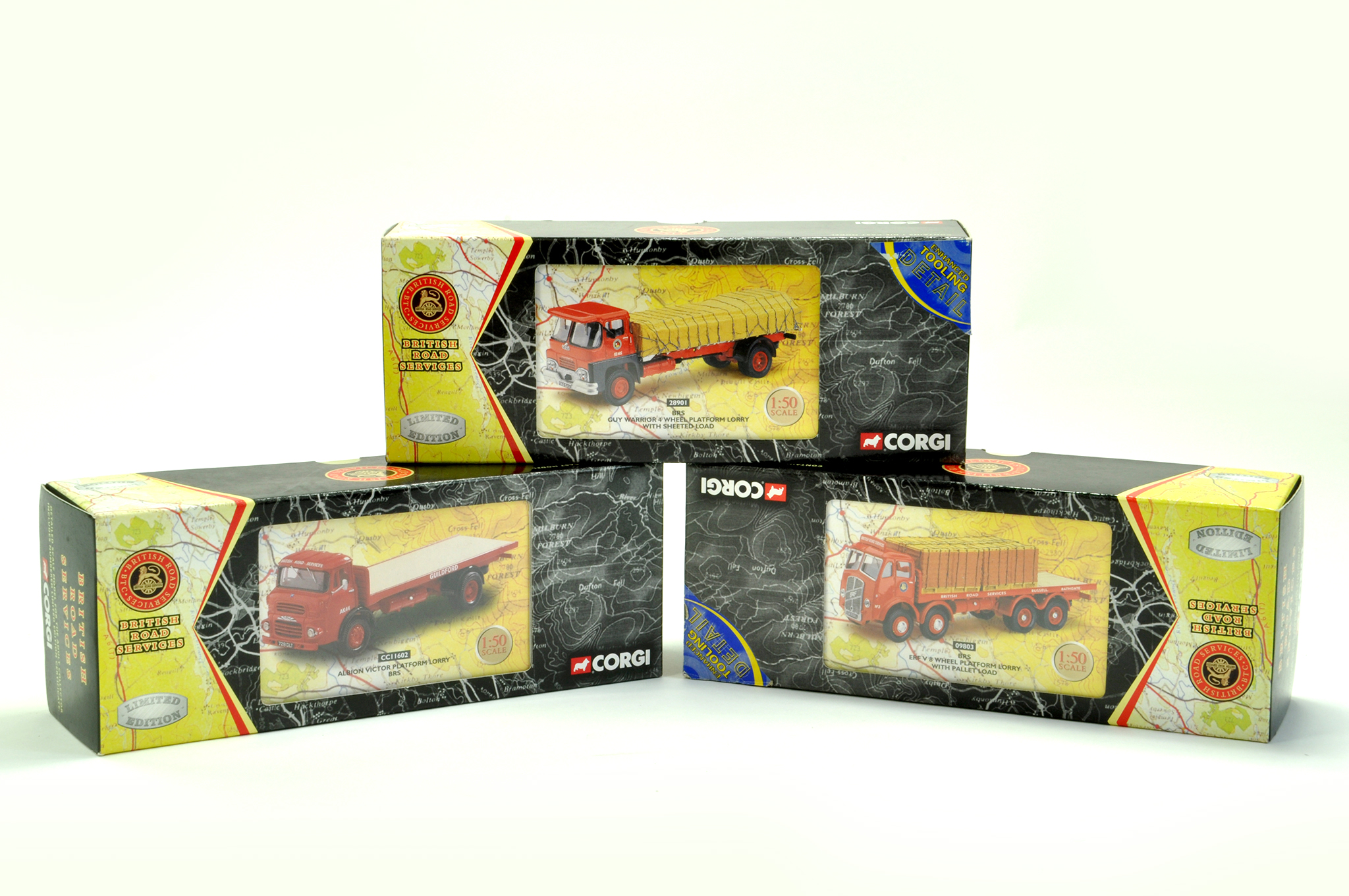 Corgi Commercial Trio of diecast issues comprising British Road Services. Excellent with Boxes.