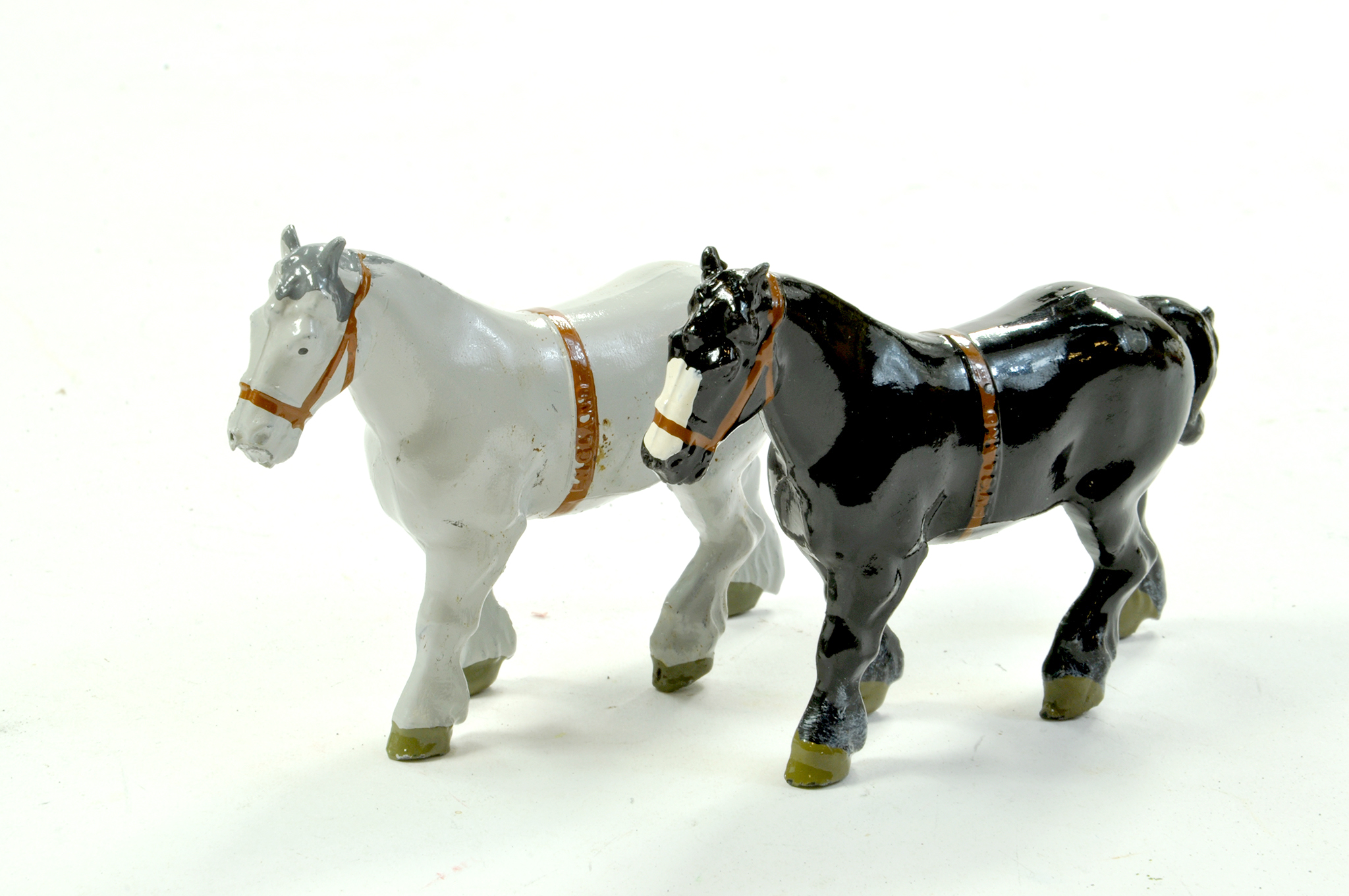 Britains Duo of Horses. No. 506. Superb examples are ex-shop stock hence little or no paint wear,