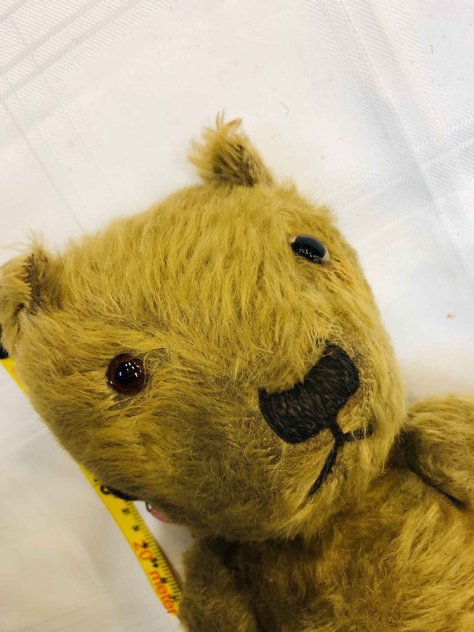 A rather tired vintage bear, plenty of love but now needs tlc. Likely British Made. Enhanced - Image 3 of 3