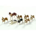 Britains group of dogs. Superb examples are ex-shop stock hence little or no paint wear, some very