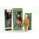 Vintage 1950s 18cm Roddy Hard Plastic Blonde Girl Doll plus boxed Peggy Nisbet No. t/64 issue and