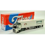 Tekno 1/50 Truck Issue comprising Volvo Curtain Trailer in the Livery of Maguires. Appears very good