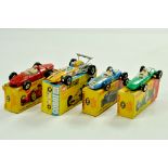 Group of Dinky and corgi racing cars. Fair to Good in fair to good boxes. Note: We are always