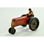 Auburn Rubber Vintage issue Graham Bradley Tractor with Driver Figure. Less Common issue is good,