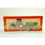 Britains 1/32 Farm issue comprising No. 9614 Renault 145-14 Tractor with Animal Trailer (note red