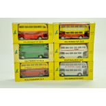 An assortment of six Budgie Diecast Routemaster Bus Models. Various liveries including some