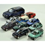 A group of mostly 1/32 Land Rover Diecast issues, Freelander and Discovery, plus others. Fair to