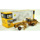 Norscot 1/50 construction issue comprising CAT 24H Motor Grader, appears good, one wheel requires