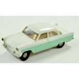 Tri-ang Spot-On No. 100 Ford Zodiac, Two Tone light green / grey body. Appears generally good.
