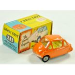 Corgi No. 233 Heinkel Bubble Car. Fine example appears very good to excellent in very good to