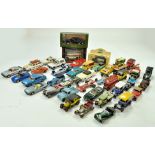 A group of mostly 1/43 and larger diecast, Matchbox, including older issues, Corgi and others.