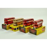 An assortment of four older issue Budgie Diecast Routemaster Bus Models. Various liveries