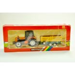 Britains 1/32 Farm issue comprising No. 9614 Renault 145-14 Tractor with Animal Trailer (note red