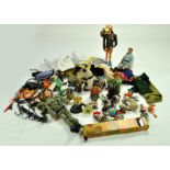 An eclectic mix of toys and figures including Golly issues, Action Man inc accessories plus