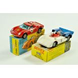 Corgi No. 314 Ferrari plus Dinky No. 223 Mclaren. Generally good to very good in fair boxes. Note: