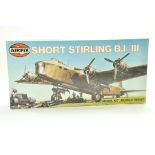 Airfix Vintage 1/72 Plastic Model Aircraft Kit comprising Short Sterling B.1/III Bomber. Ex Trade