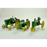 Trio of John Deere Vintage Tractor issues in 1/16. Generally very good to excellent. Note: We are
