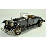 A large, approx 1/8 scale Handbuilt Model of a Rolls Royce. Some clever engineering applied