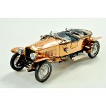 Franklin Mint 1/24 high detail Rolls Royce Silver Ghost Copper Body. Generally very good with some