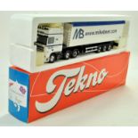 Tekno 1/50 diecast truck issue comprising DAF Bulk Trailer in the livery of Mike Beer. Appears