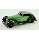 Dinky No. 36d Rover. Issue has green body, black chassis and ridged hubs. Appears very good in